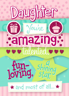 amazing daughter happy birthday card cardstore