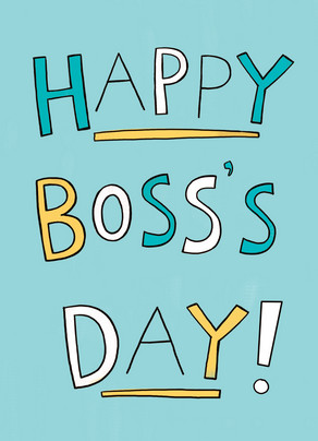 Happy Boss's Day Card Printable