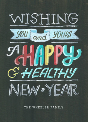 Colorful Healthy New Year