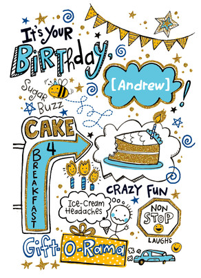 birthday doodles boy happy