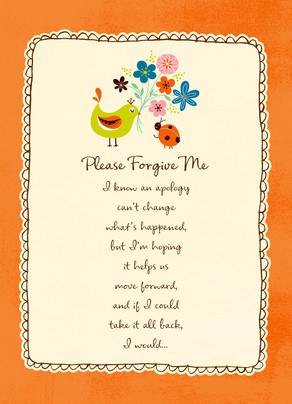 forgive me flowers sorry card cardstore
