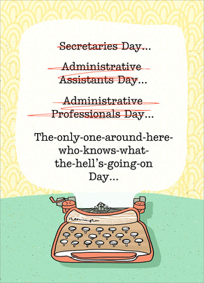admin professionals day cards