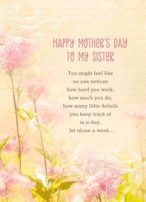To an Amazing Sister Mother's Day Card | Cardstore
