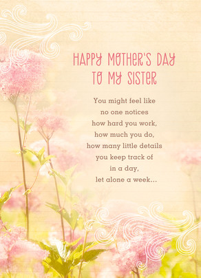 to an amazing sister mother s day card cardstore