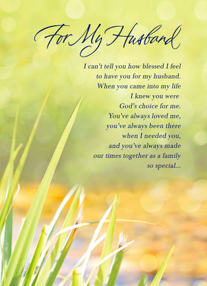 A Blessing of a Husband Father's Day Card | Cardstore