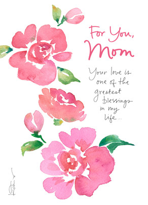 Watercolor Mother S Day Fl Card Watercolor Mother S Day Fl 5x7 Folded Card