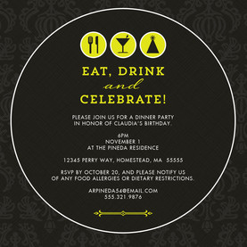 dinner and drinks party invitation party invitation cardstore