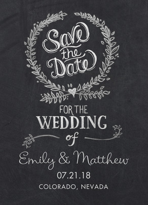 chalkboard design save the date wedding save the date card cardstore