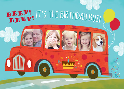 photo birthday bus happy