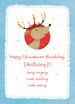 christmas bday cards