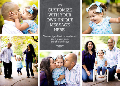 Your Message on Chalkboard Christmas Card | Cardstore