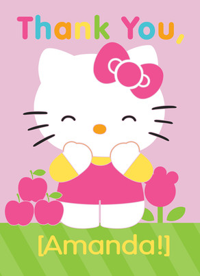 Inspirational 11 Hello Kitty Thank You Card