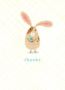 thanks bunny thank you note card cardstore thank you easter bunny