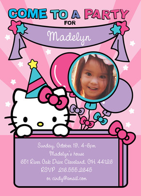 hello kitty party invitation kitty party invitation