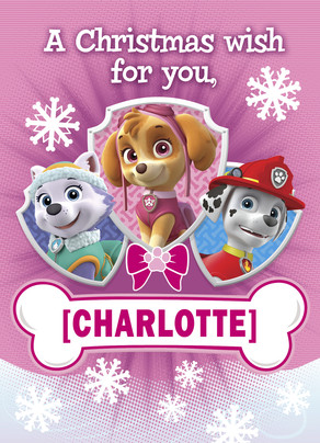 Paw Patrol - Christmas Wish Christmas Card  Cardstore