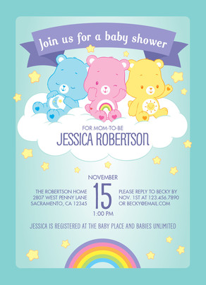 care bears baby shower