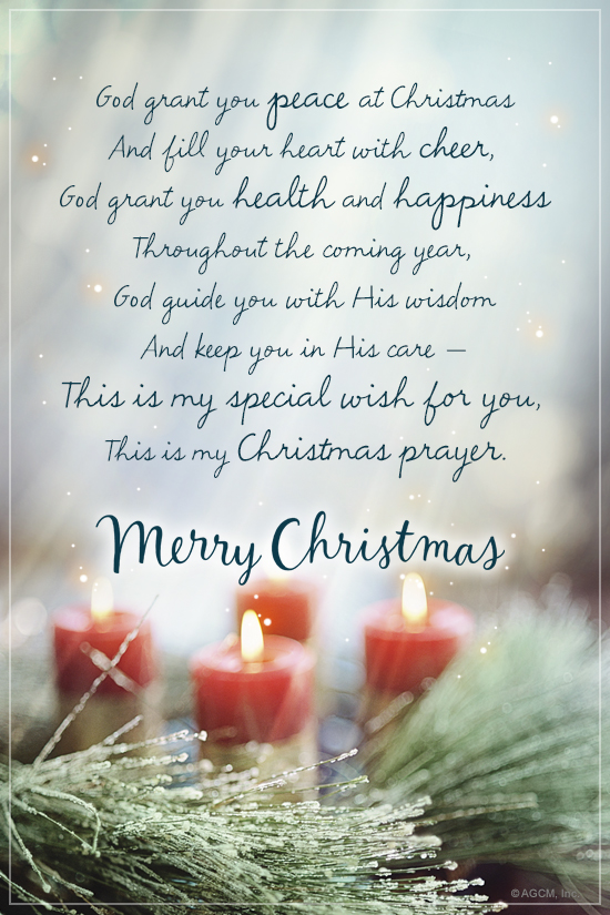 "A Christmas Prayer" ecard Blue Mountain