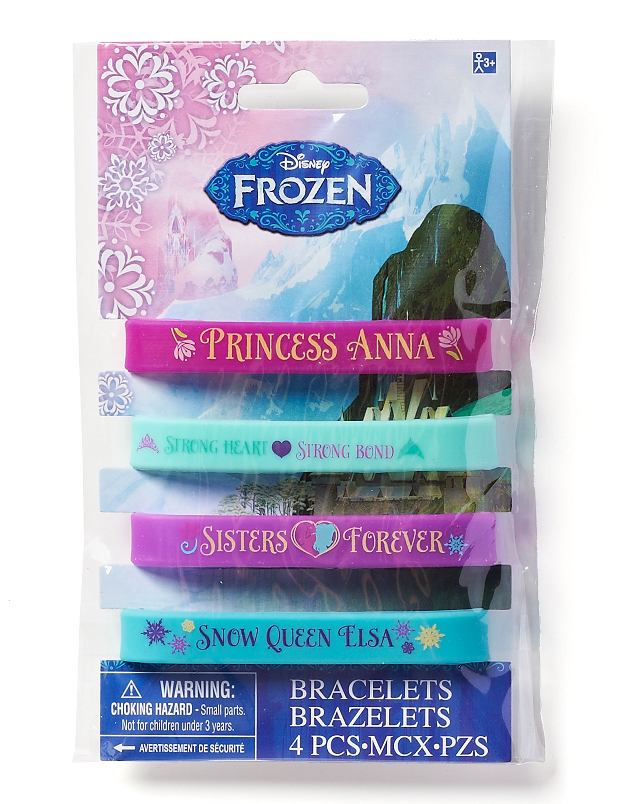 frozen rubber bracelets 4 ct