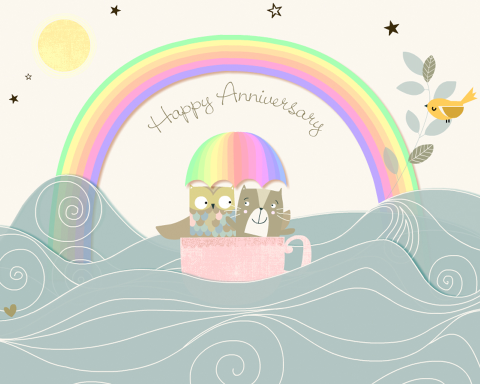 "Anniversary Blessings" ecard Blue Mountain